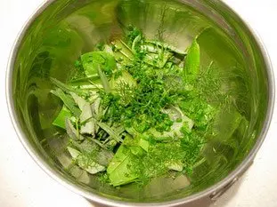 Salade d'herbe : etape 25