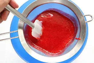 Sorbet fraises et menthe : etape 25