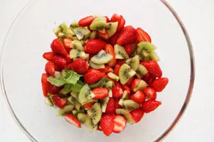 Salade fraises et kiwi : etape 25