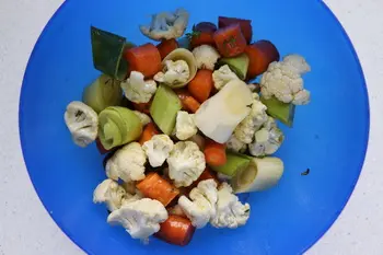 Légumes rôtis au thym, sauce verte : etape 25