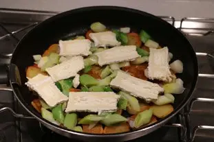 Galette croustillante poireaux-pommes de terre
