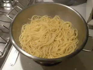 Spaghettis au saumon fumé : etape 25