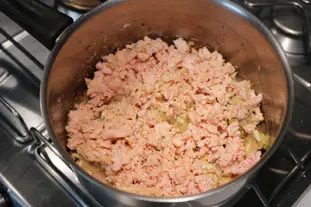 Tarte boulangère thon-champignons : etape 25
