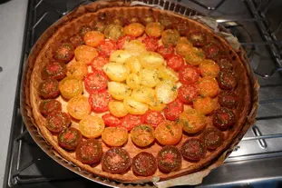 Tarte fine aux tomates cerises et pesto : etape 25