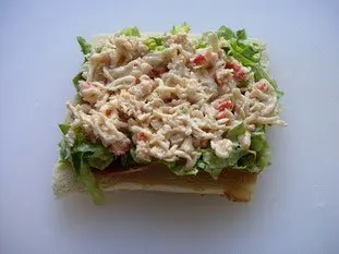 Sandwichs club au crabe et saumon fumé : etape 25