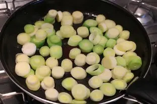 Tartines aux blancs de poireaux et oeuf mollet
