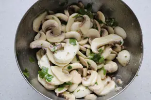 Simple salade de champignons thym-citron en 3 façons : etape 25