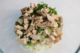 Salade d'avocat, artichaut et poulet : etape 25