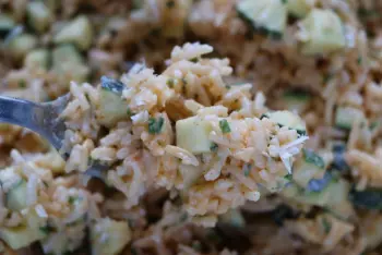 Salade riz-courgettes au paprika