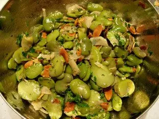 Salade de fèves aux amandes : etape 25