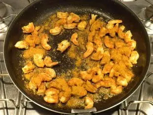 Curry de crevettes express : etape 25