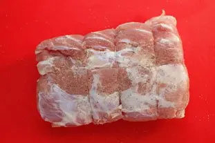 Rôti de porc à la sauge, cuit au sac : Photo de l'étape 7